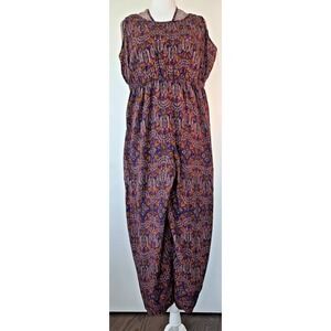 Mossimo Supply Co. Boho Floral Geometric Romper Sleeveless Round Neck Summer